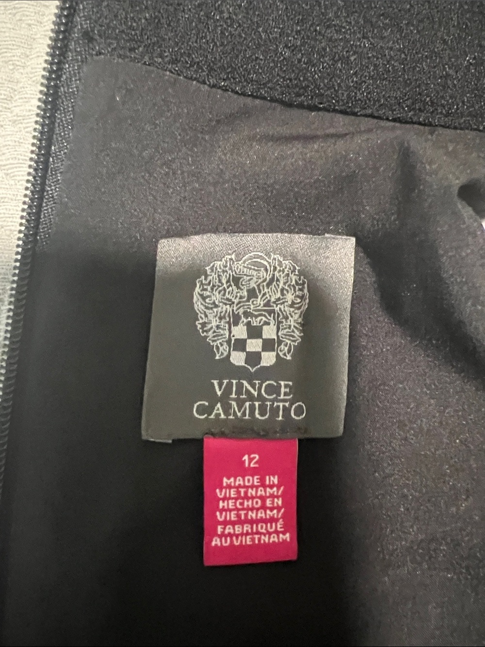 Vince Camuto Black Halter-Neck jumpsuit with tie at neck - Picture 2 of 4
